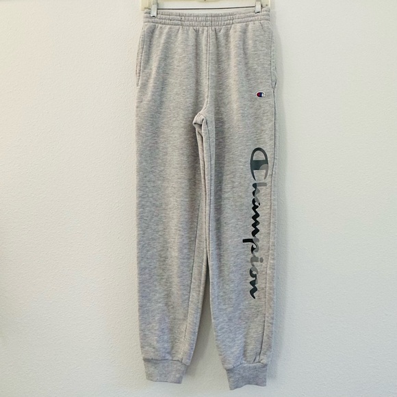 Champion Heather Gray Joggers (Boy size L or Women size S) - Picture 1 of 7
